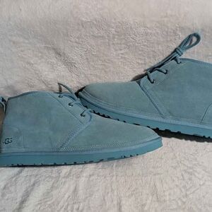 UGG Men's Neumel suede chukka boots "Freshwater" blue size 14